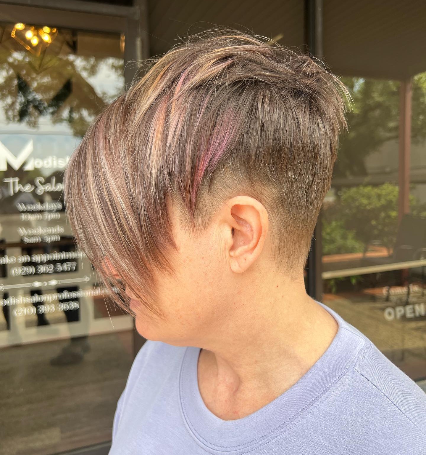 Edgy Disconnected Pixie with Shaved Temple