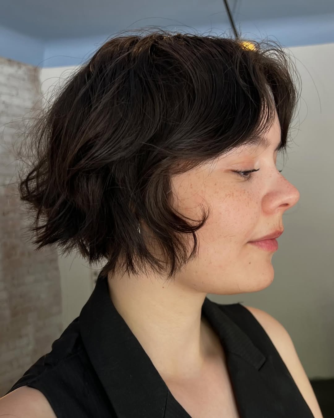 French Bob with Curtain Bangs
