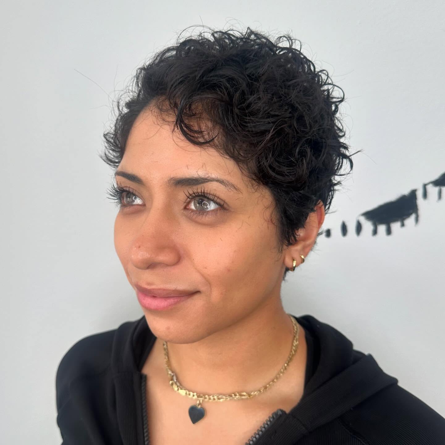 Wavy Pixie with Side-Swept Fringe