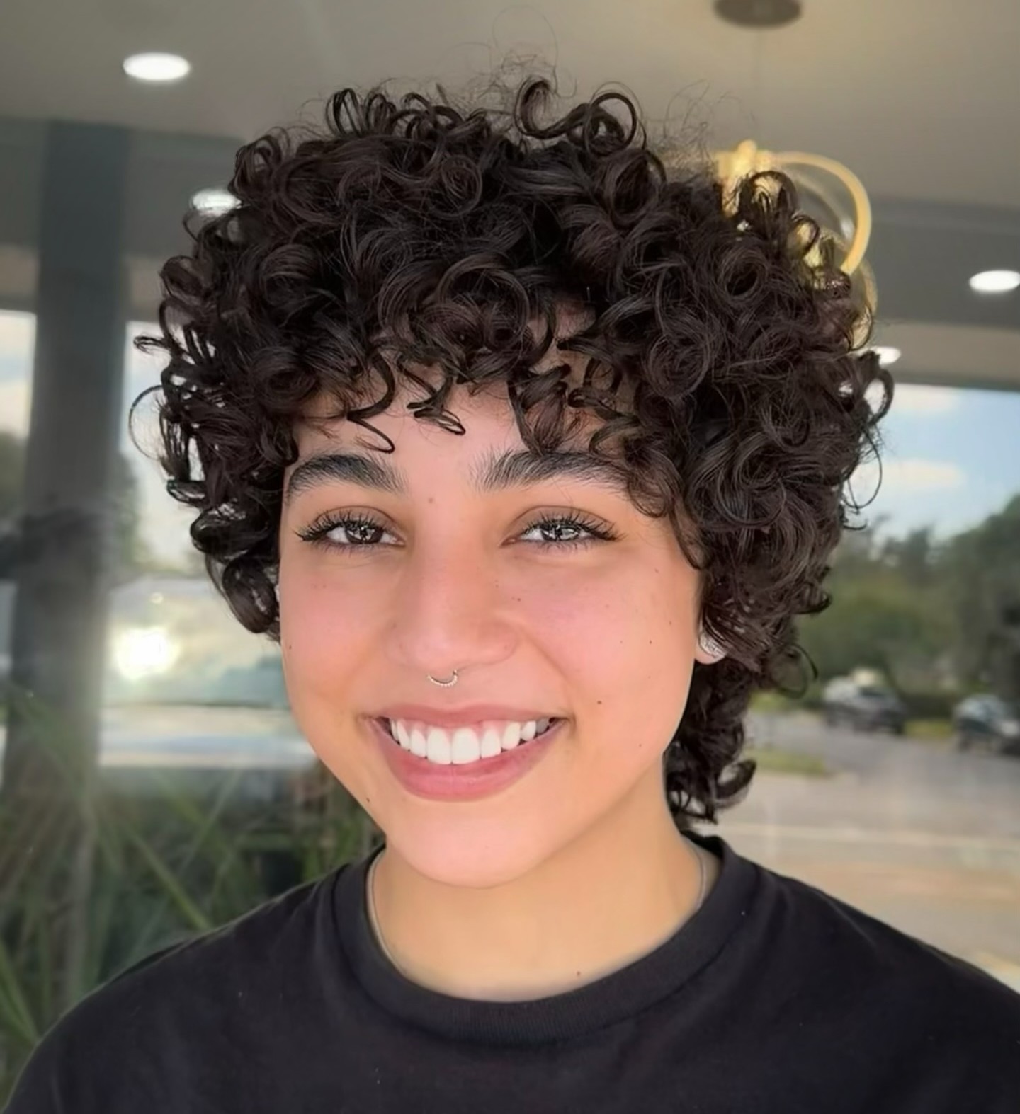 Tight Curl Pixie with Defined Shape