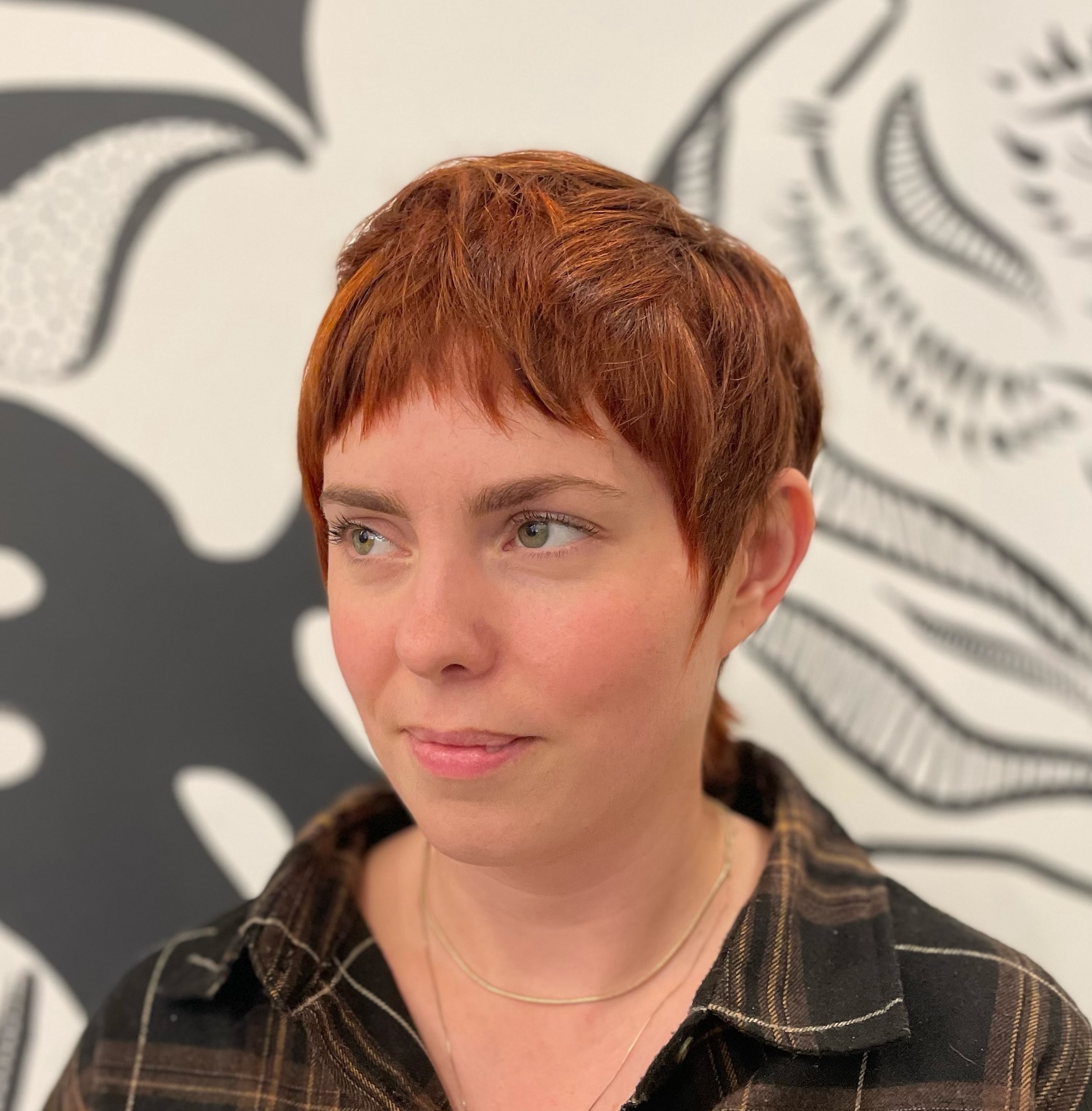 Copper Pixie with Warm Dimensional Tones