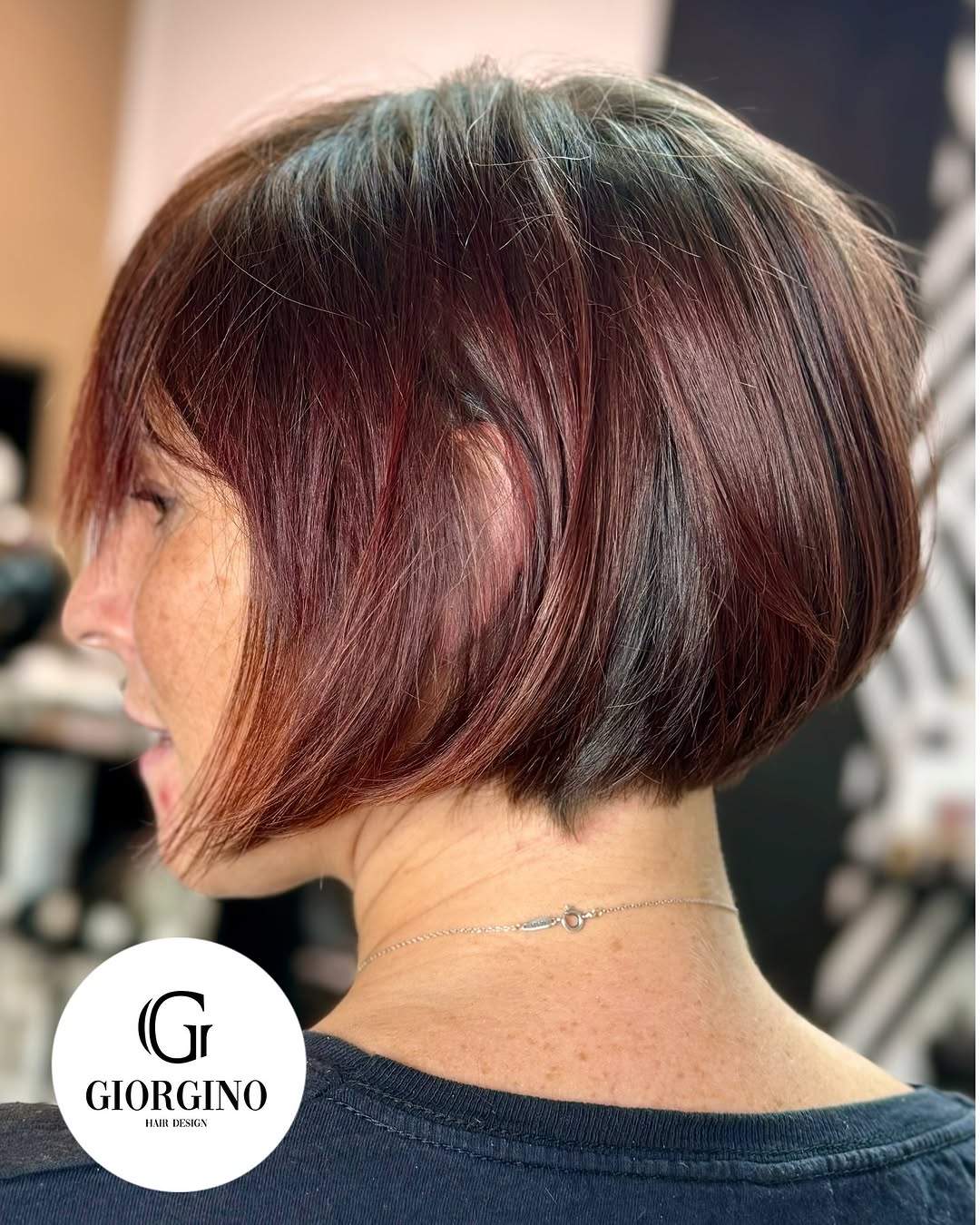 Stacked Bob with Graduated Back