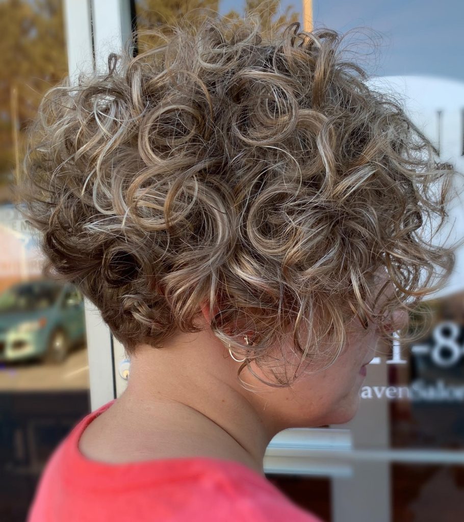 Short Curly Bob Above the Chin for Natural Volume and Definition
