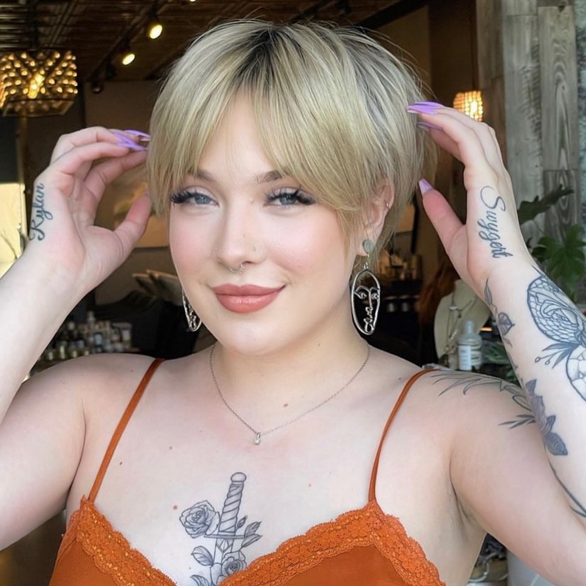 Bardot Fringe on a Cropped Cut