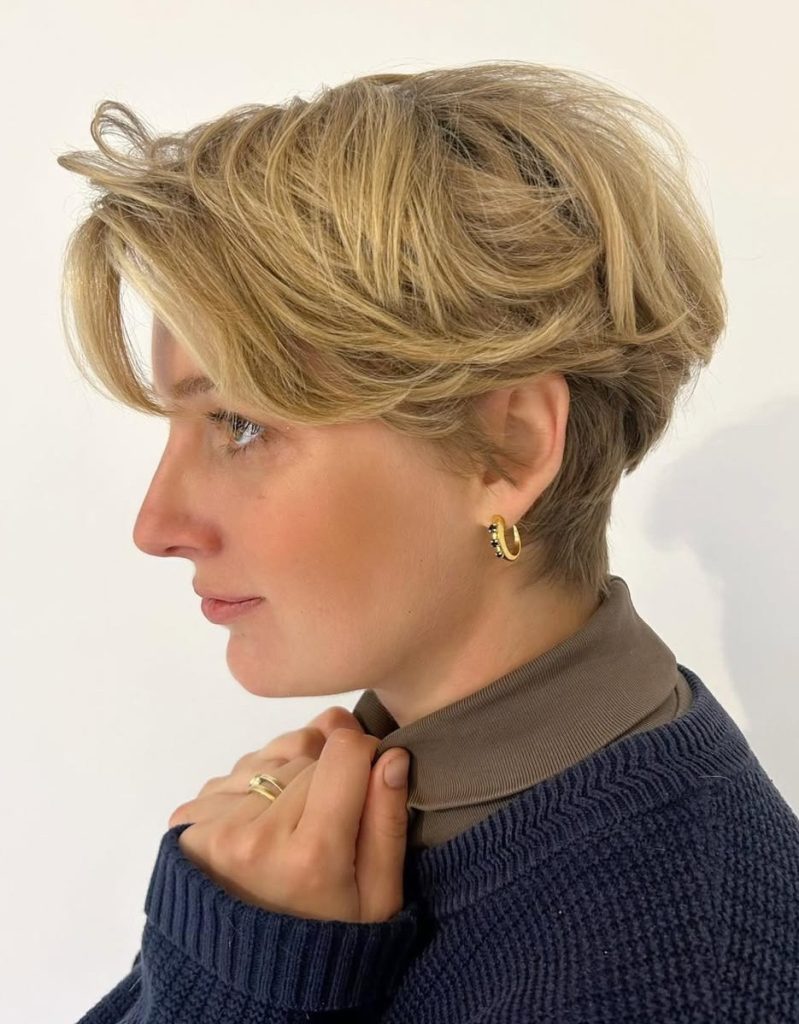 Textured Long Pixie Cut Types for Women