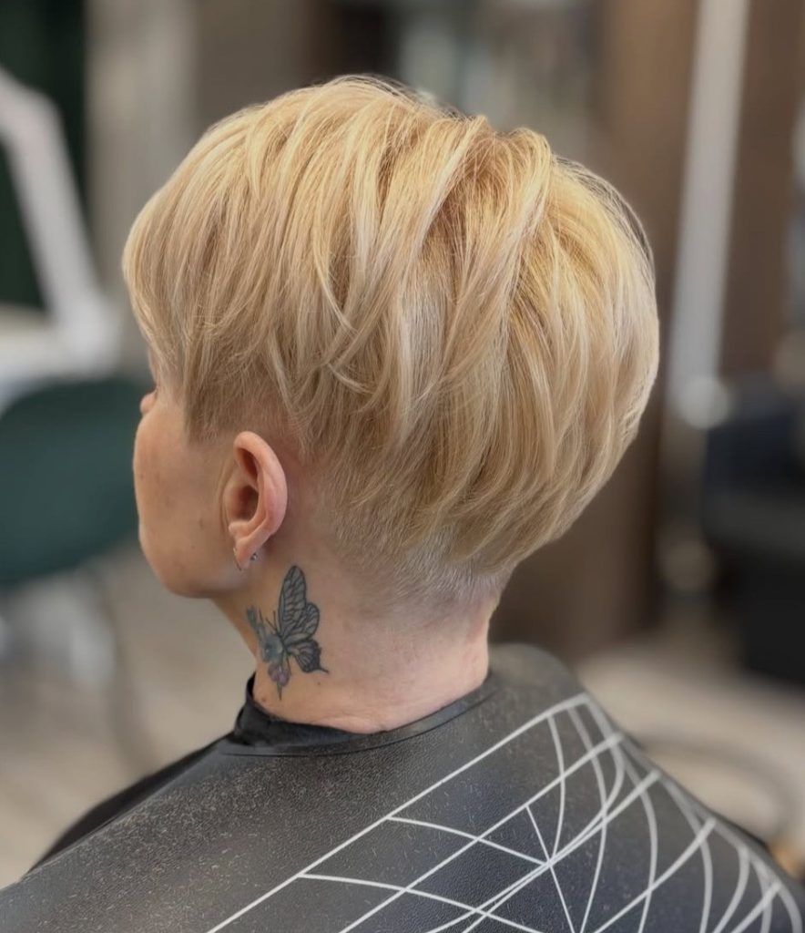 Textured Pixie Cut with Volume At The Crown for Fuller Look