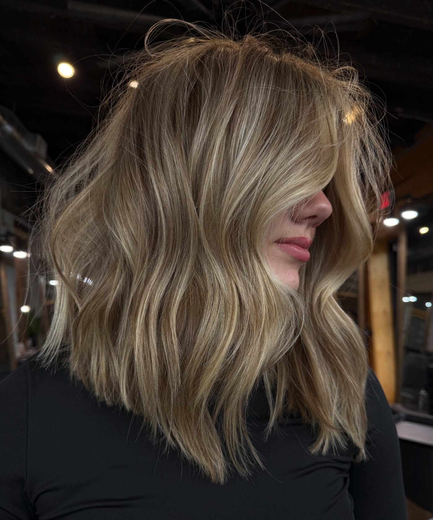 Choppy Lob and Shoulder-Length Bobs
