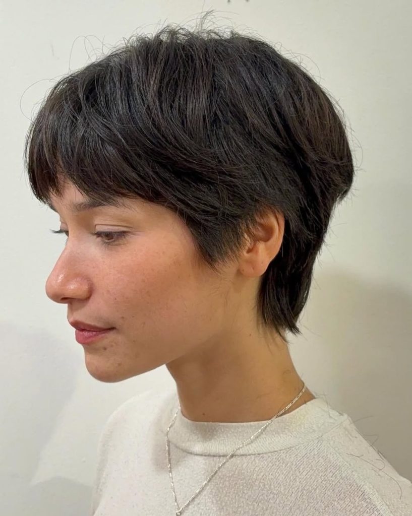 Long Pixie Cuts with Bangs Popular Ideas