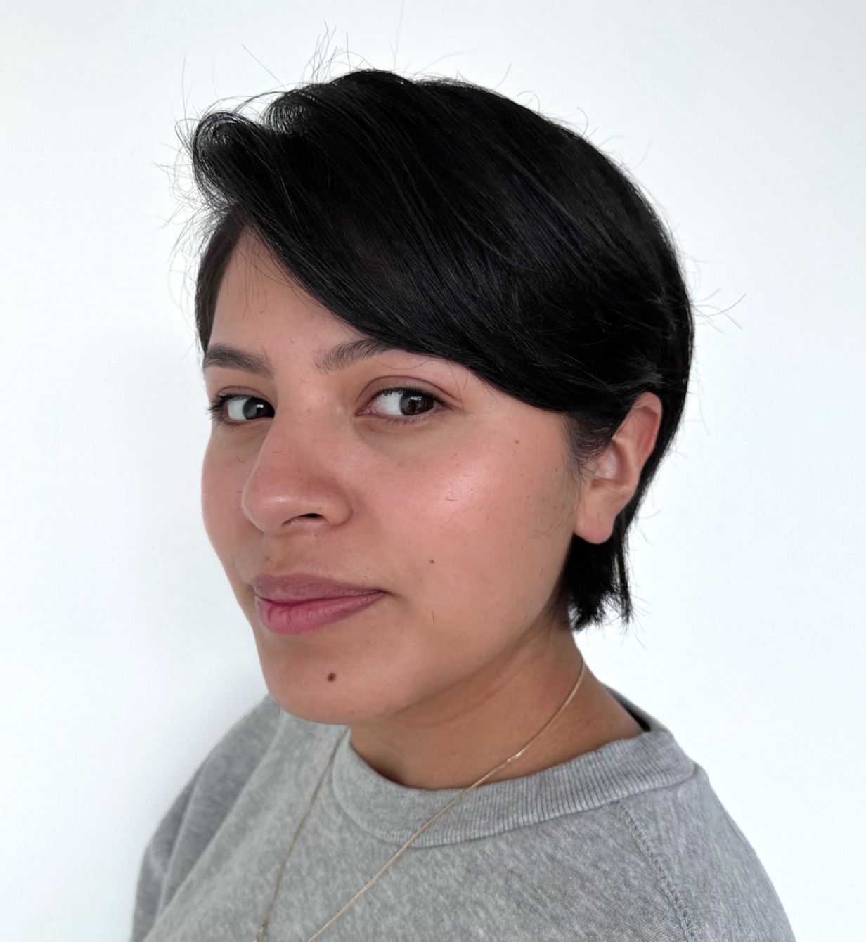 Polished Side-Part Pixie