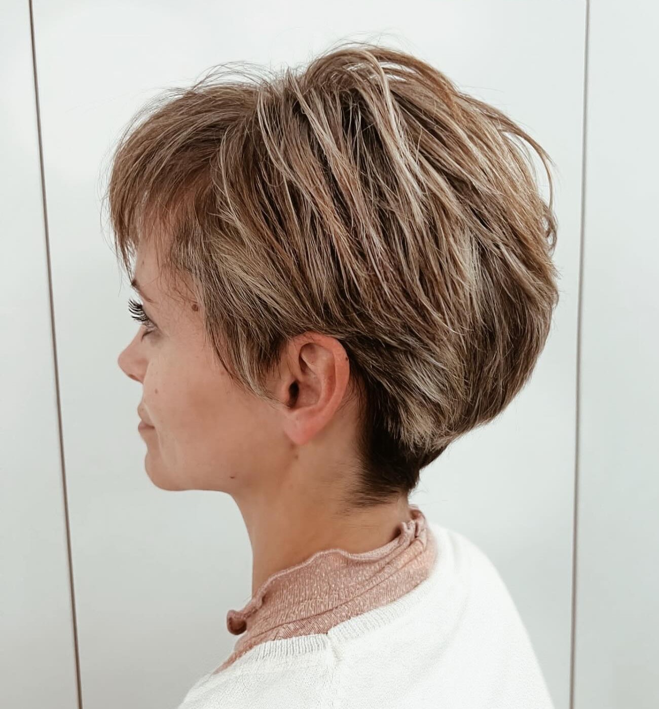 Pixie with Soft Highlights and Dimension