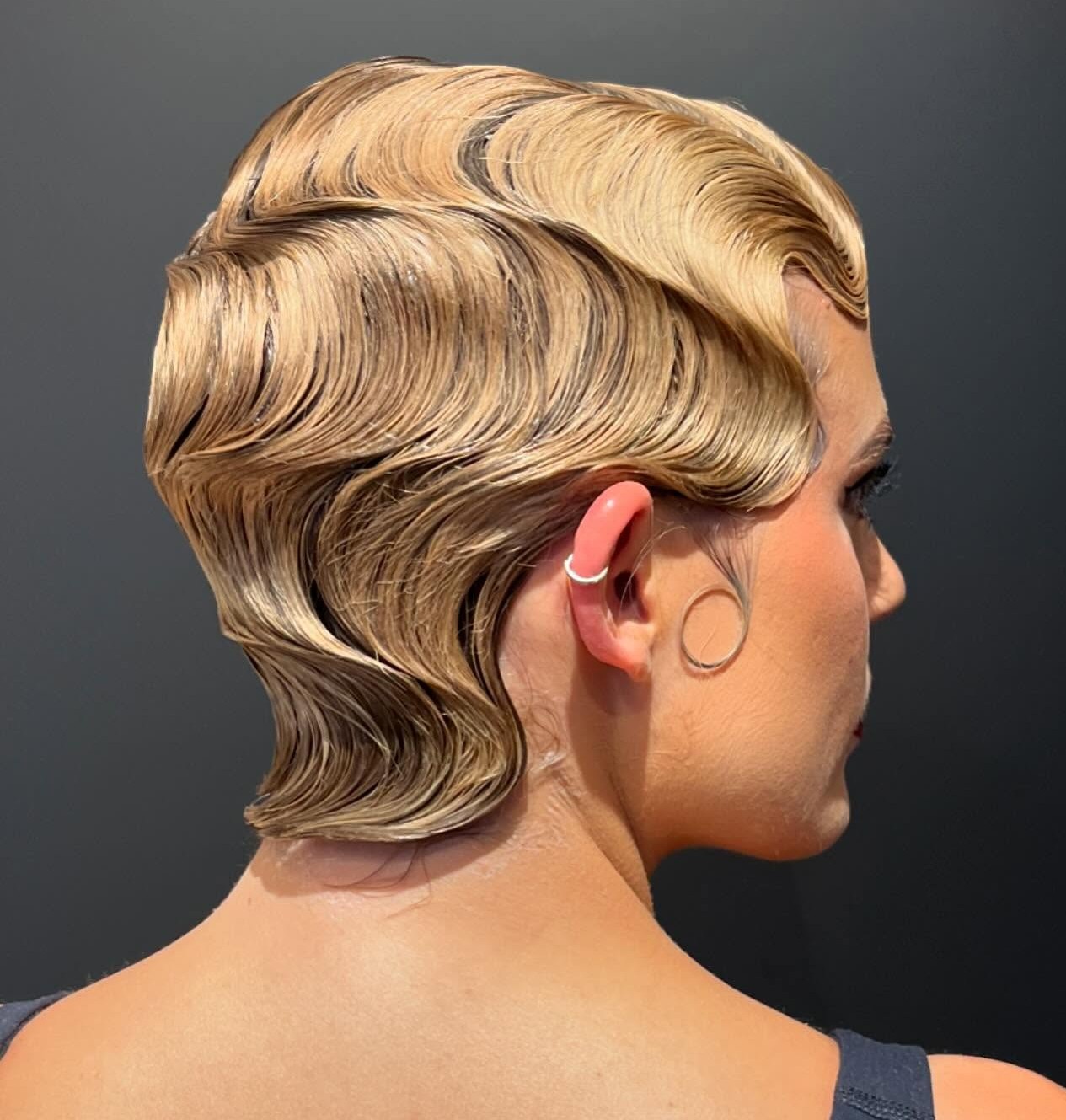 Vintage-Inspired Finger Wave Pixie