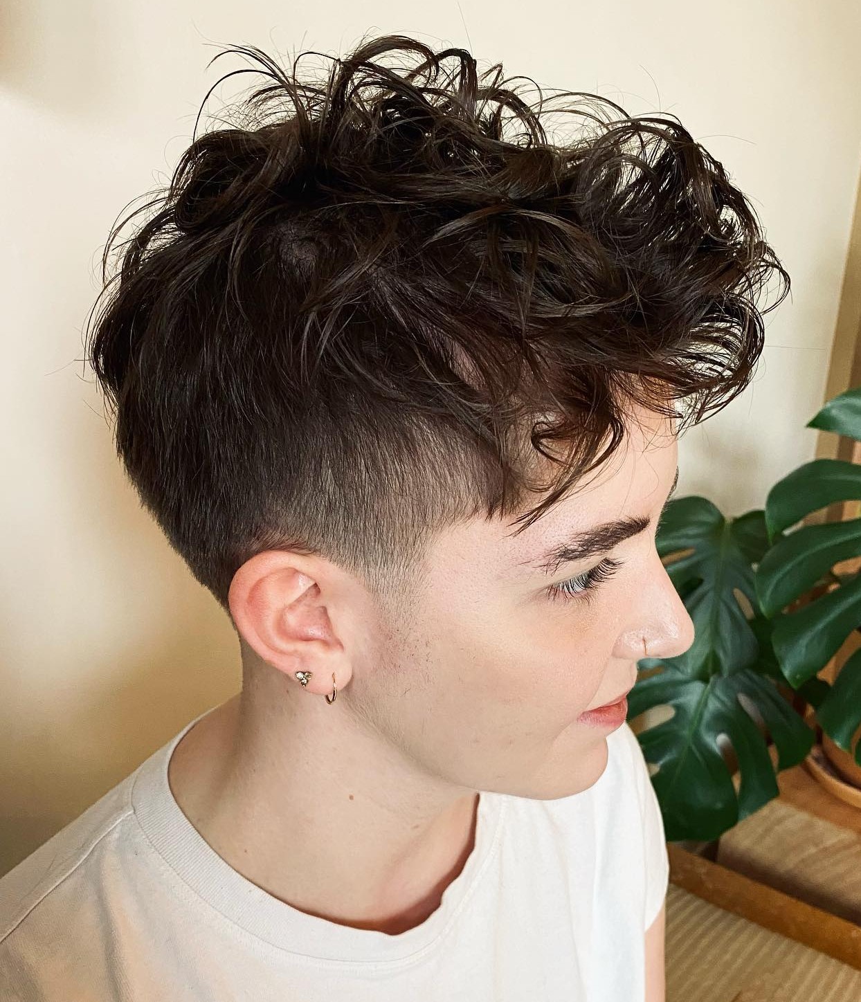 Feminine Tapered Pixie with Volume at Crown