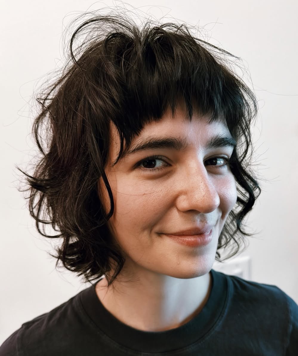 Choppy Bobs for Thick and Wavy Hair