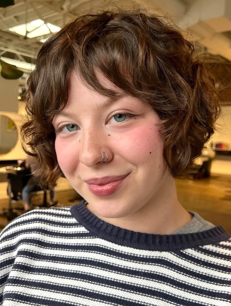 Curly Bob for Round Faces and Other Face Shapes with Styling Ideas
