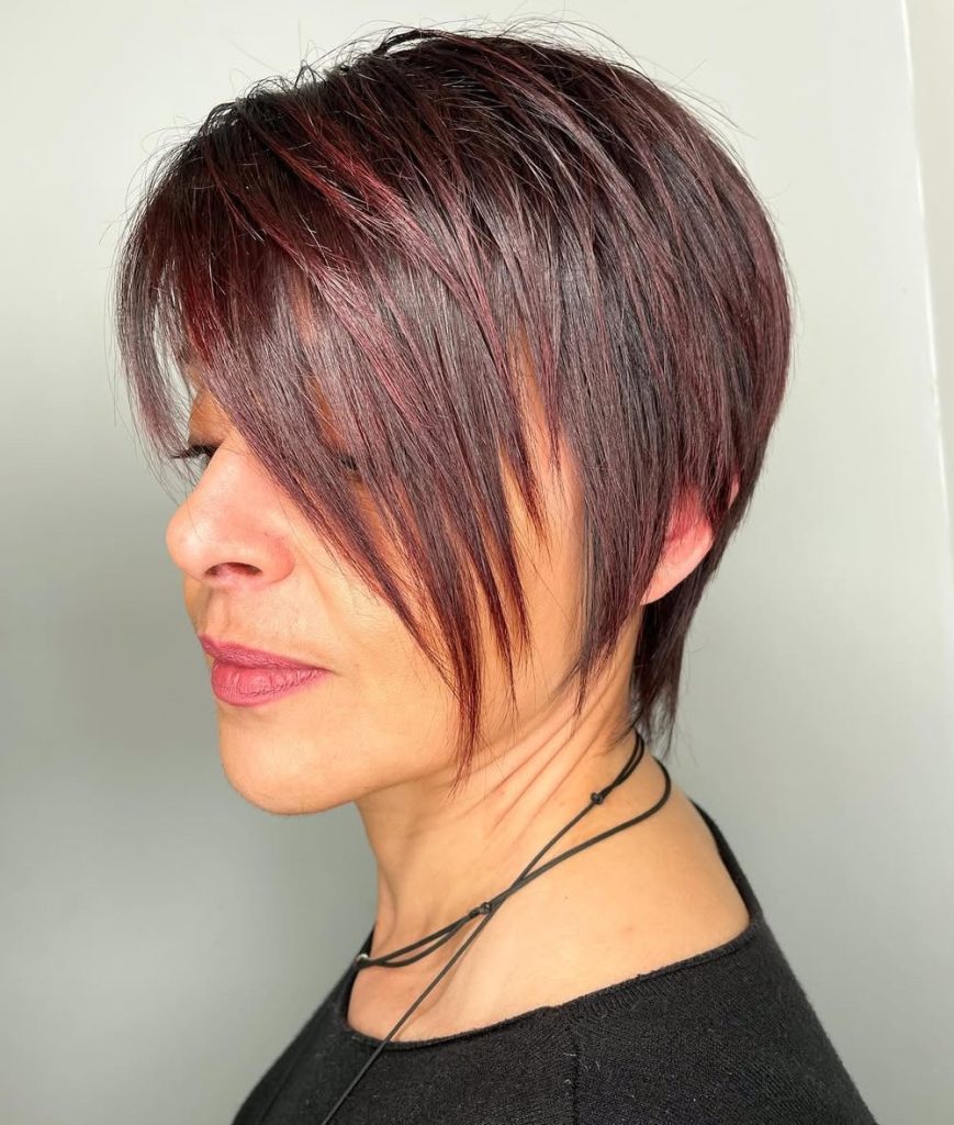 Pixie Haircut with Color Dimension Creating Illusion of Thickness
