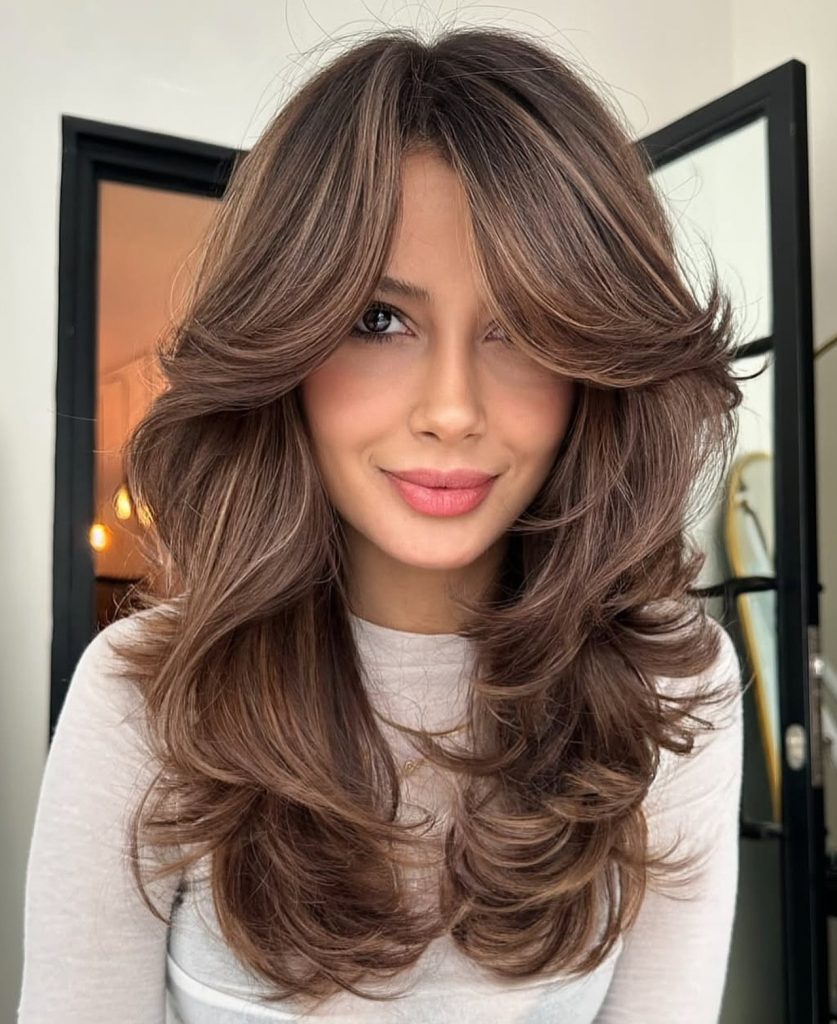 Butterfly Haircut Variations for Different Face Shapes Showing Layer Placement