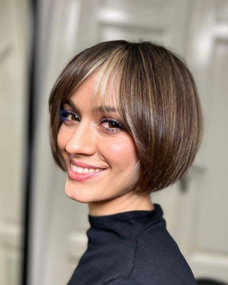 Edgy Bob Haircuts with Bold Types of Bangs