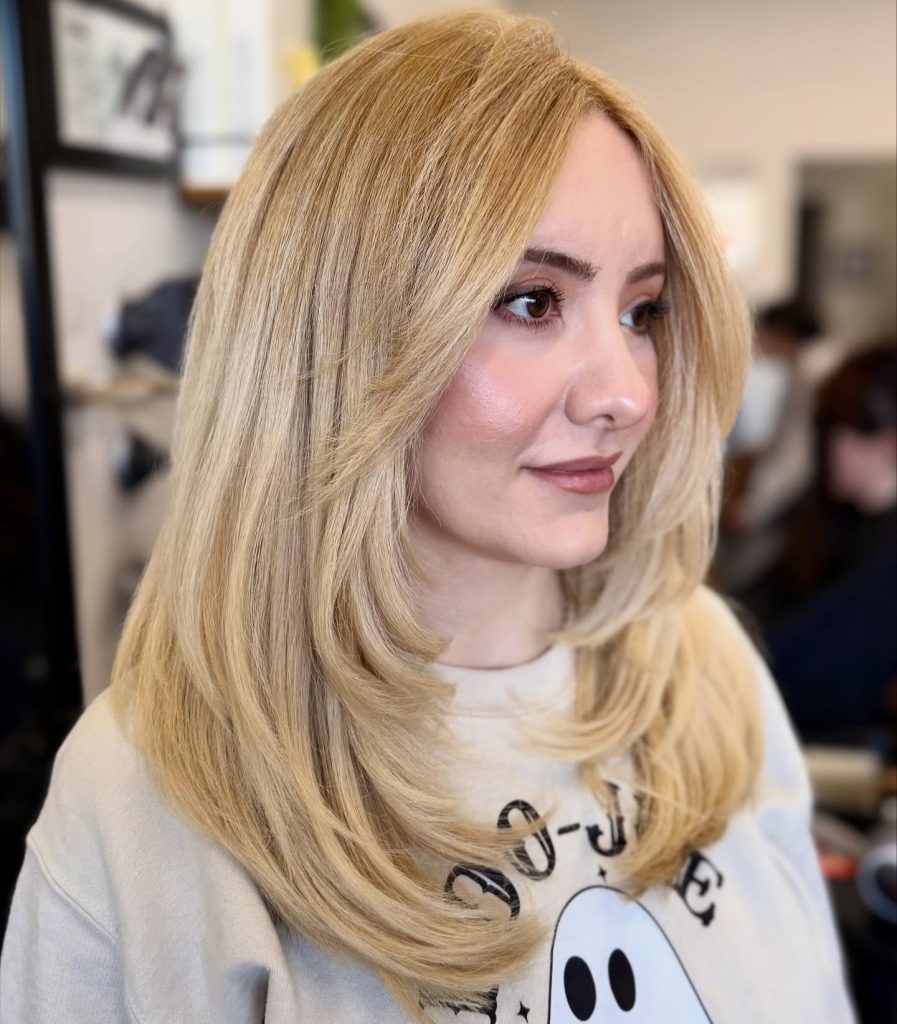 Stylist Consultation for Layered Haircut with Reference Photos