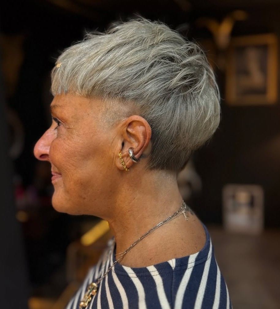 Pixie Cuts for Older Senior Women Over 50, over 60, over 70