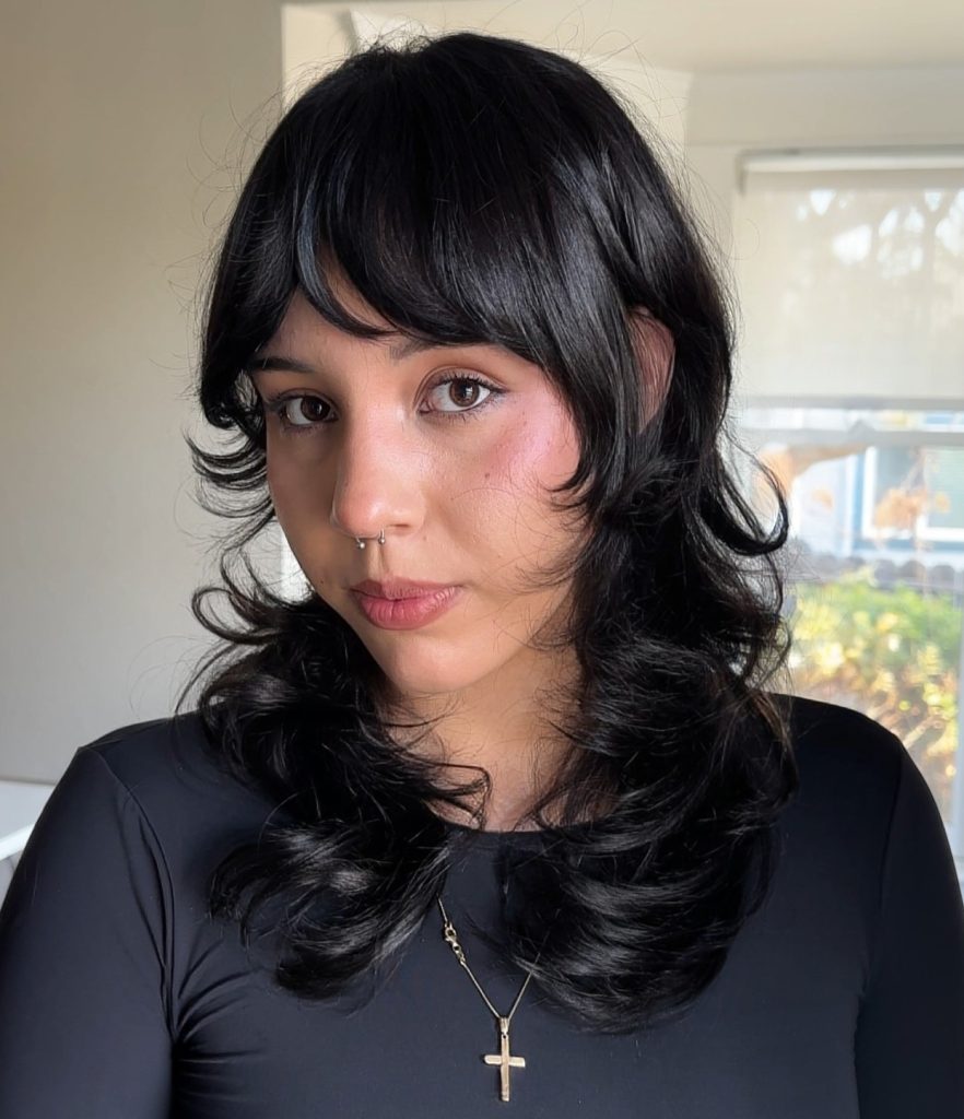 Shag Haircut Variations Matched to Different Face Shapes Showing Ideal Layer Placement
