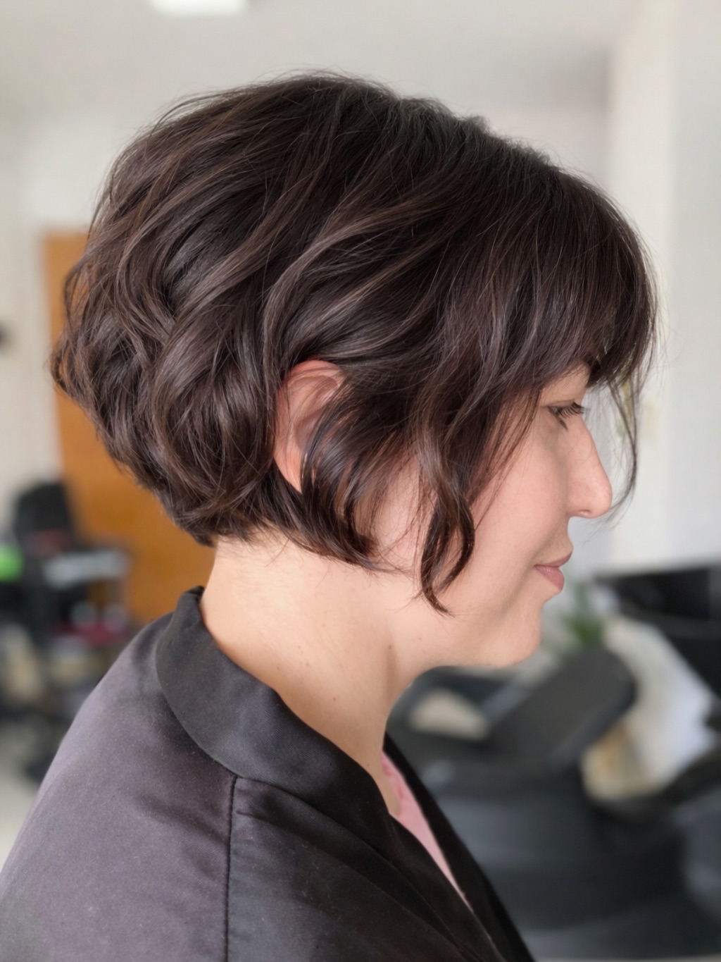 Stacked Bob Haircut for Round Face and Other Face Shapes