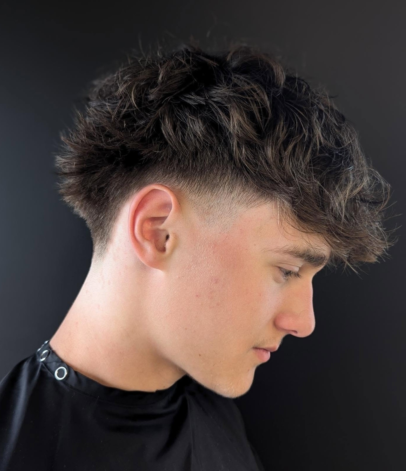 Mid Taper Curly Blowout