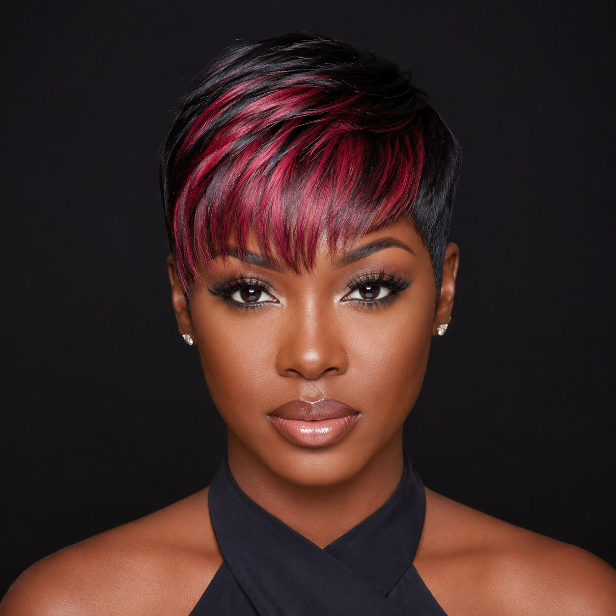 Pixie with a Pop of Color