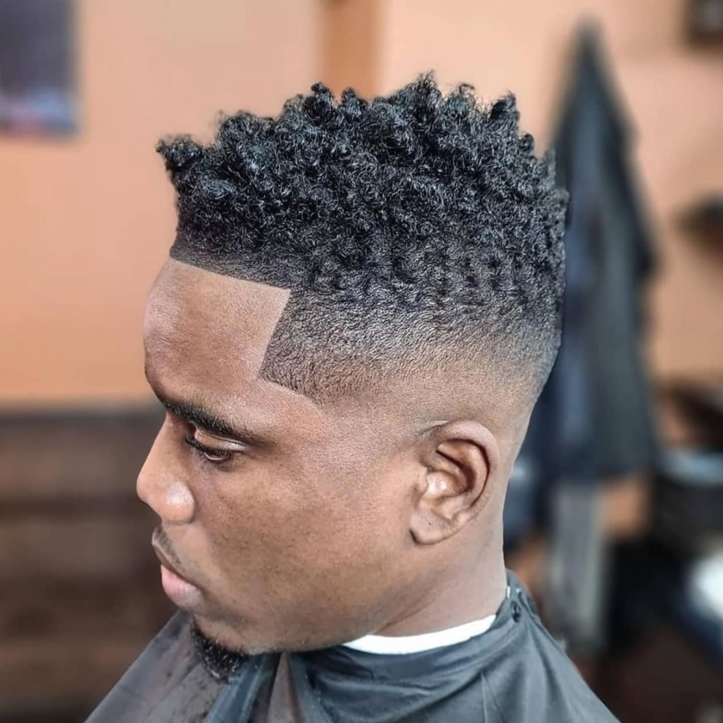 Twist-Out High Taper Fade