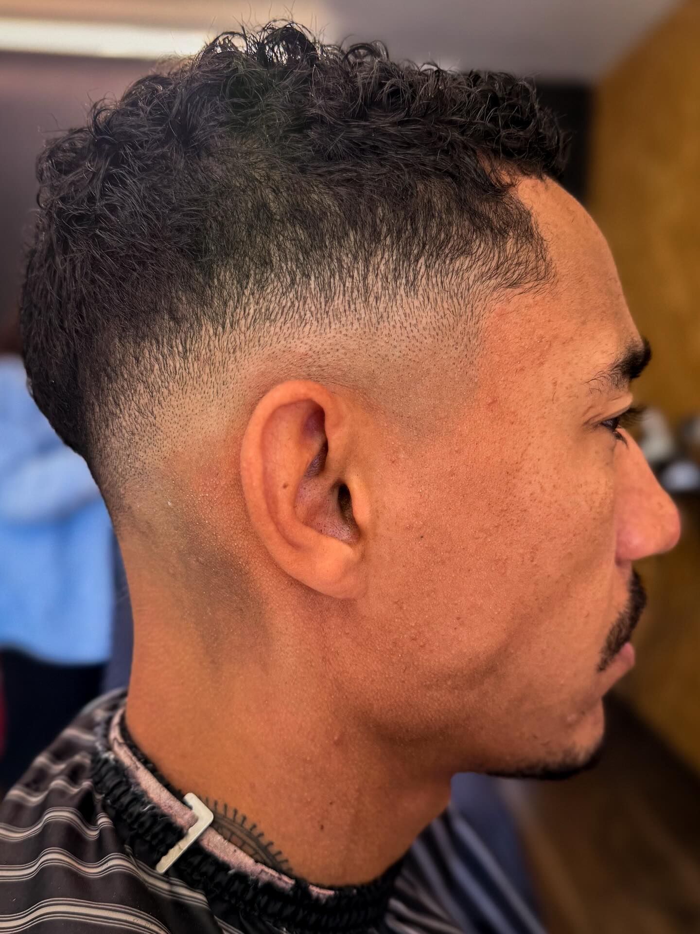 High Taper Curly Crop