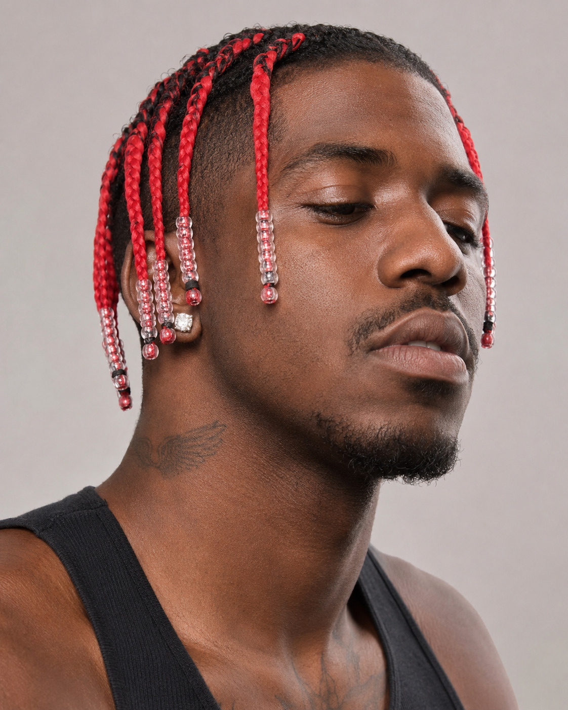 Deep Burgundy Waist-Length Pop Smoke Braids With Knotless Feed-In Roots