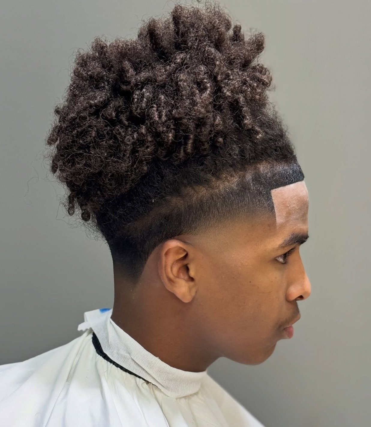 Long Curly Taper