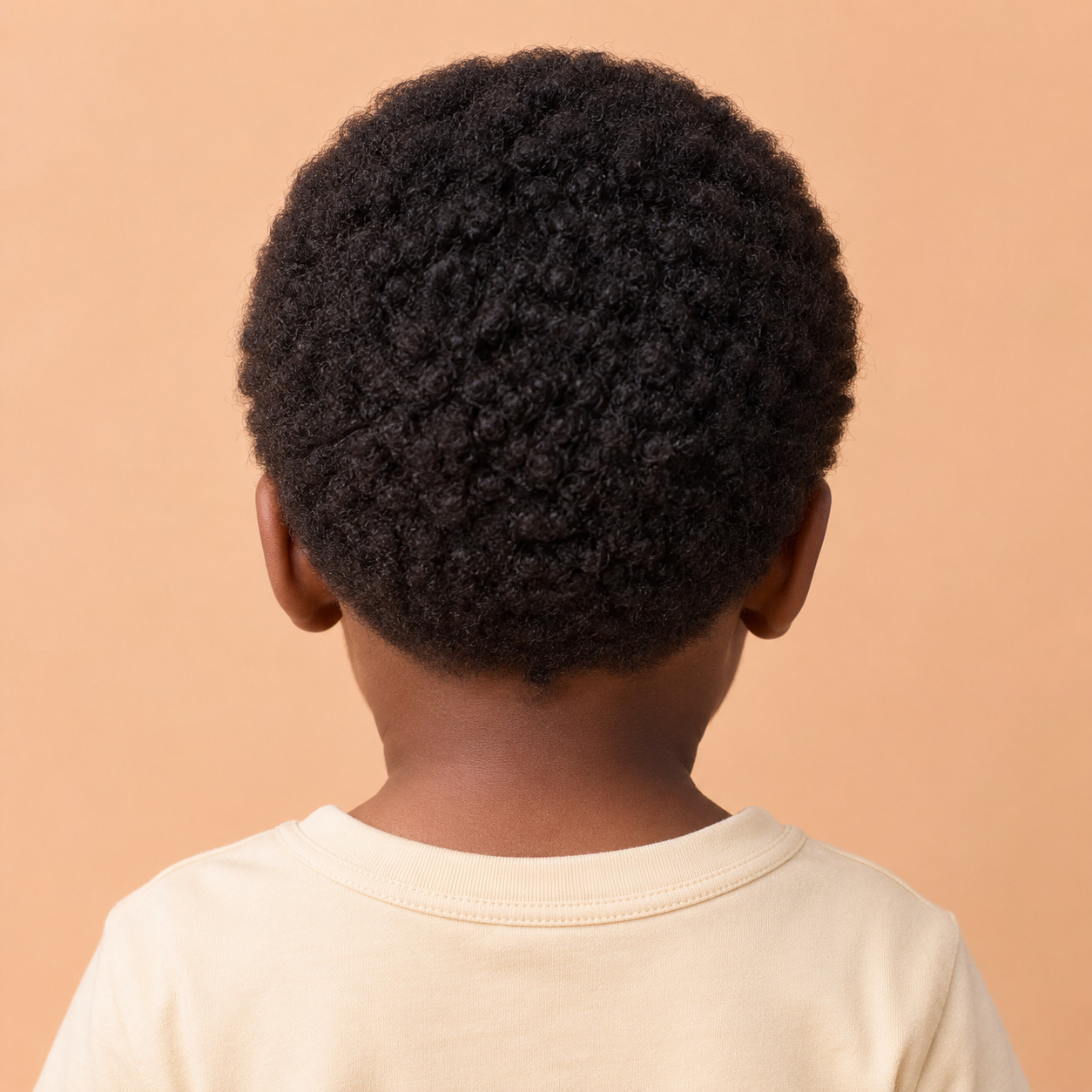 Rounded Coily Afro Trim For A 2-Year-Old Boy