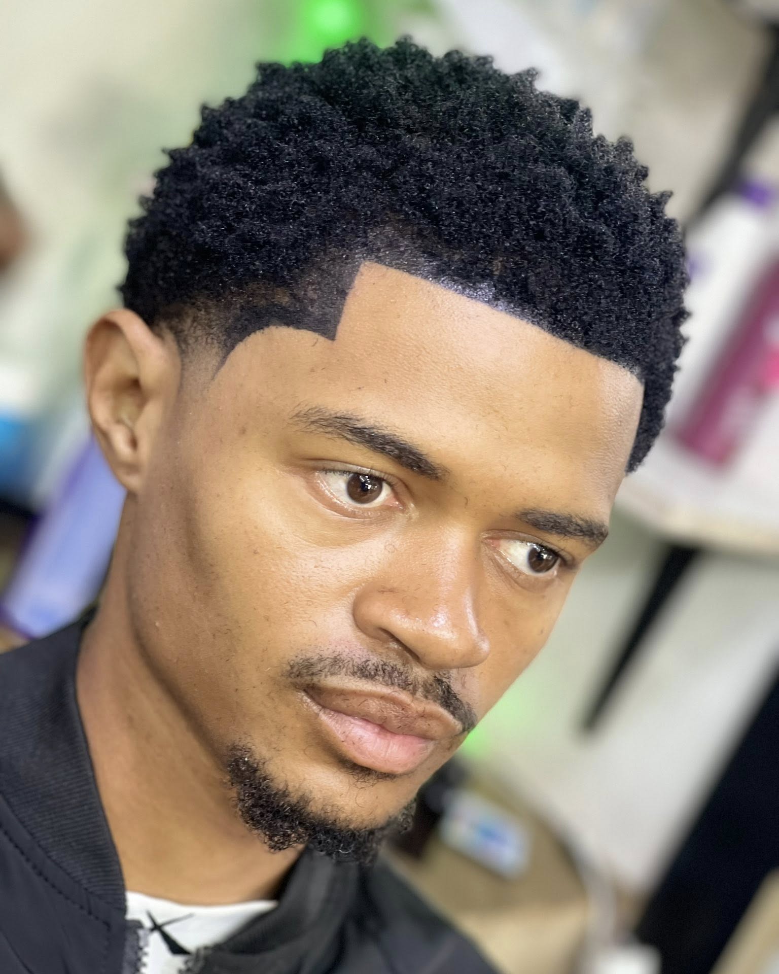 Low Taper with Sponge Curls