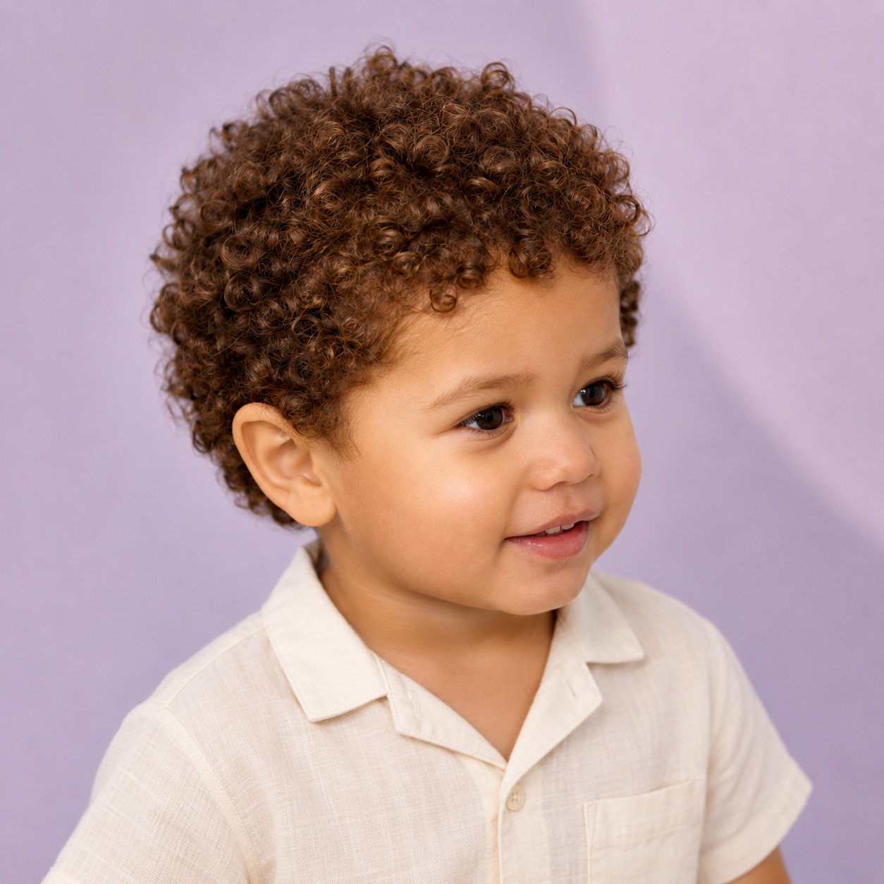 Trimmed Natural Curls For A 2-Year-Old Boy