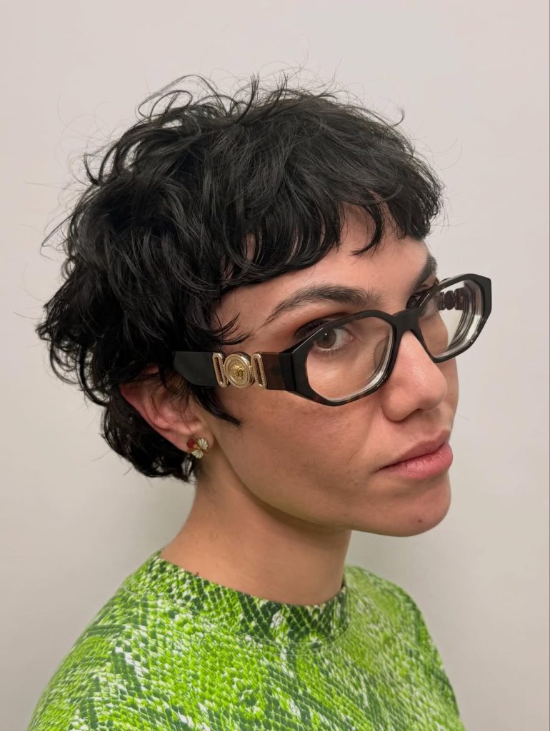 Styling a Pixie Cut with Bangs Using a Round Brush and Blow-Dryer