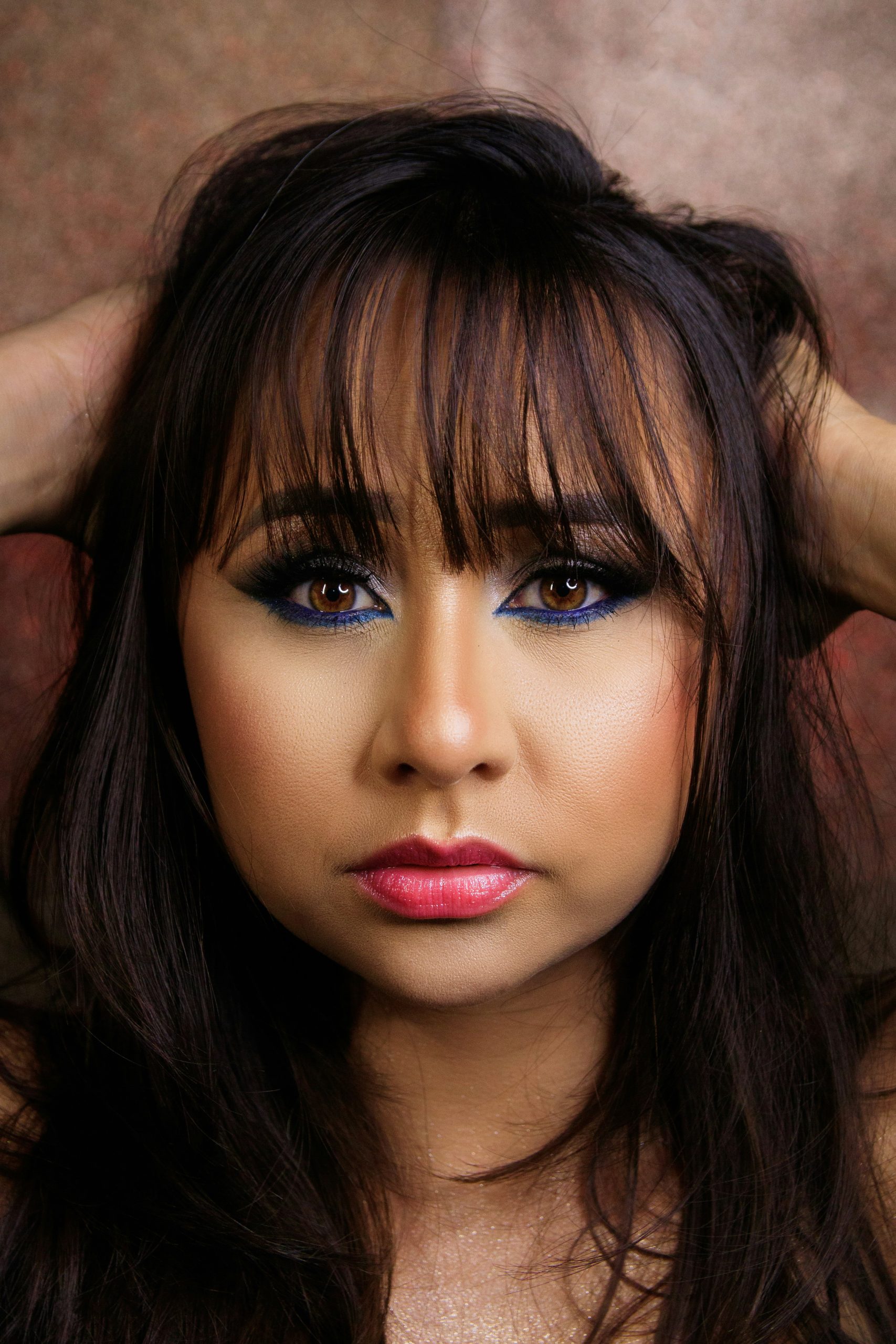 Soft Curtain Bangs with Wispy Face-Framing Texture on Fine Light Brown Hair, Feathered to the Cheekbones