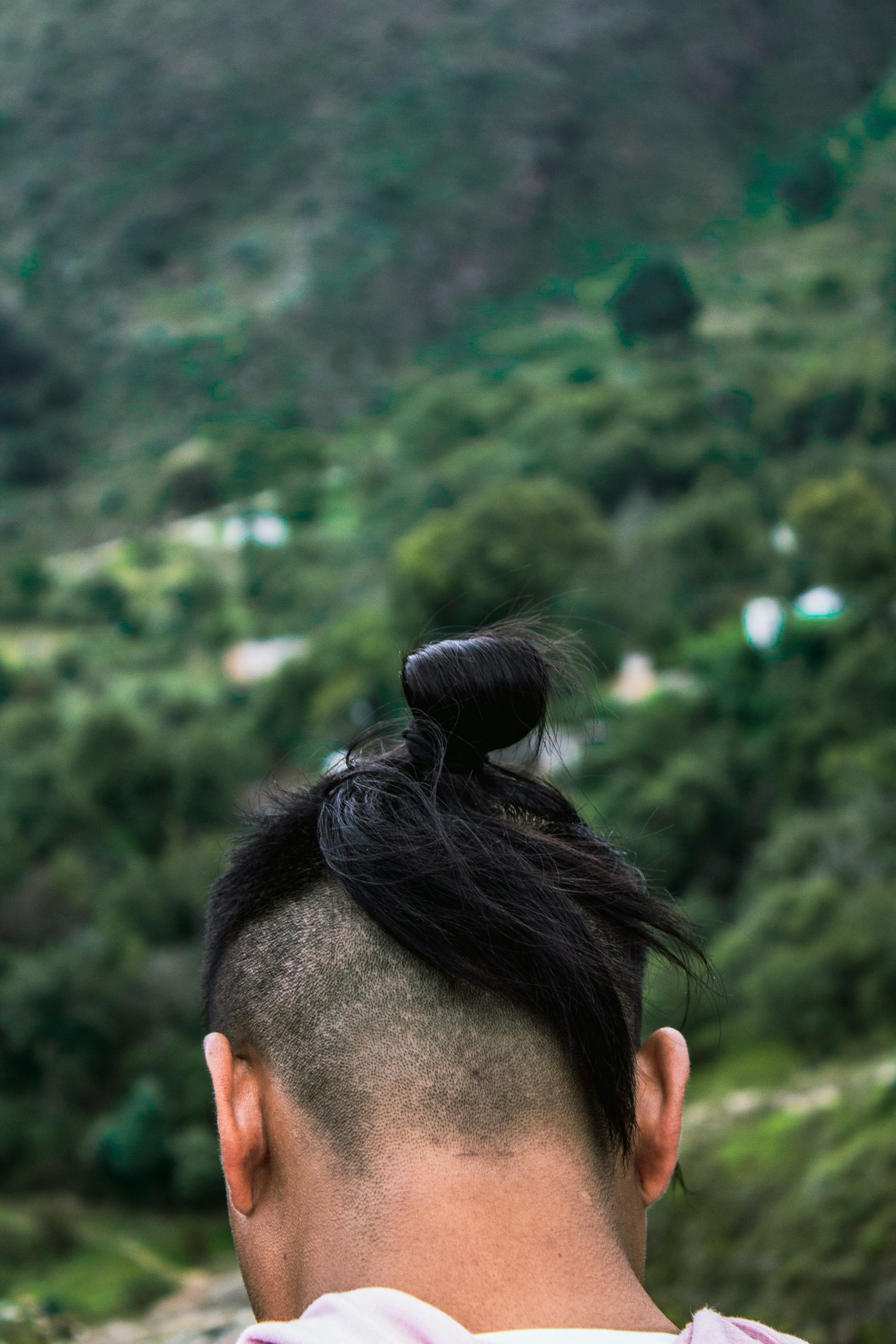 Long Hair Undercut for Men with Shaved Sides and Long Textured Top