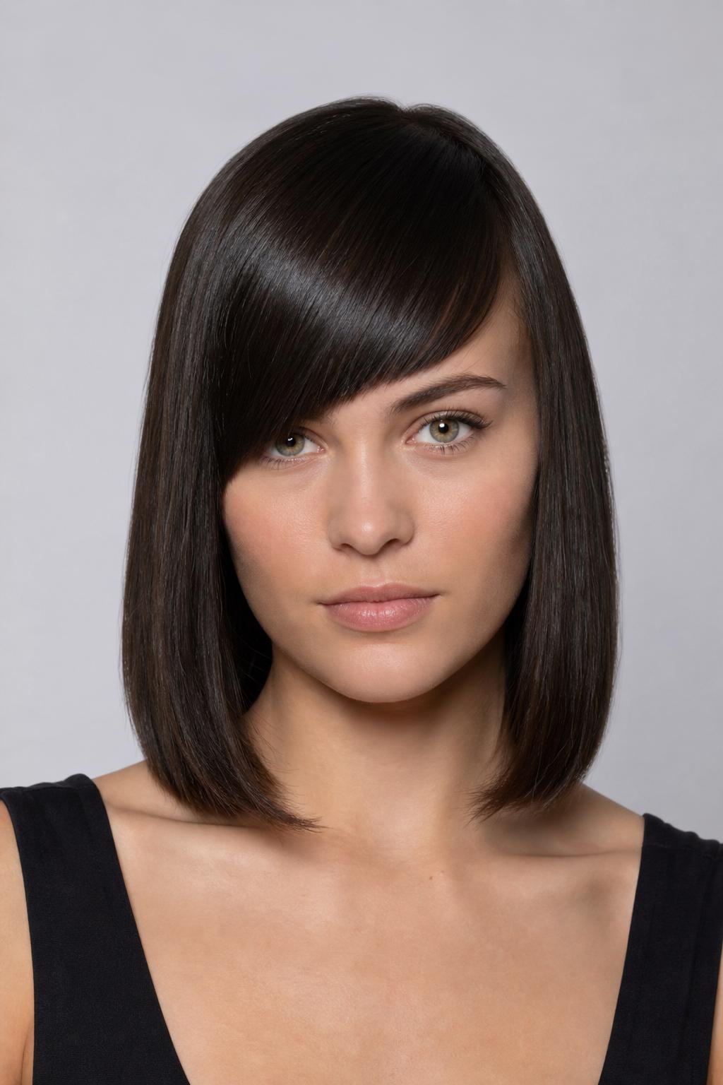 Precision Diagonal Fringe on a Glass-Smooth Collarbone-Length Lob