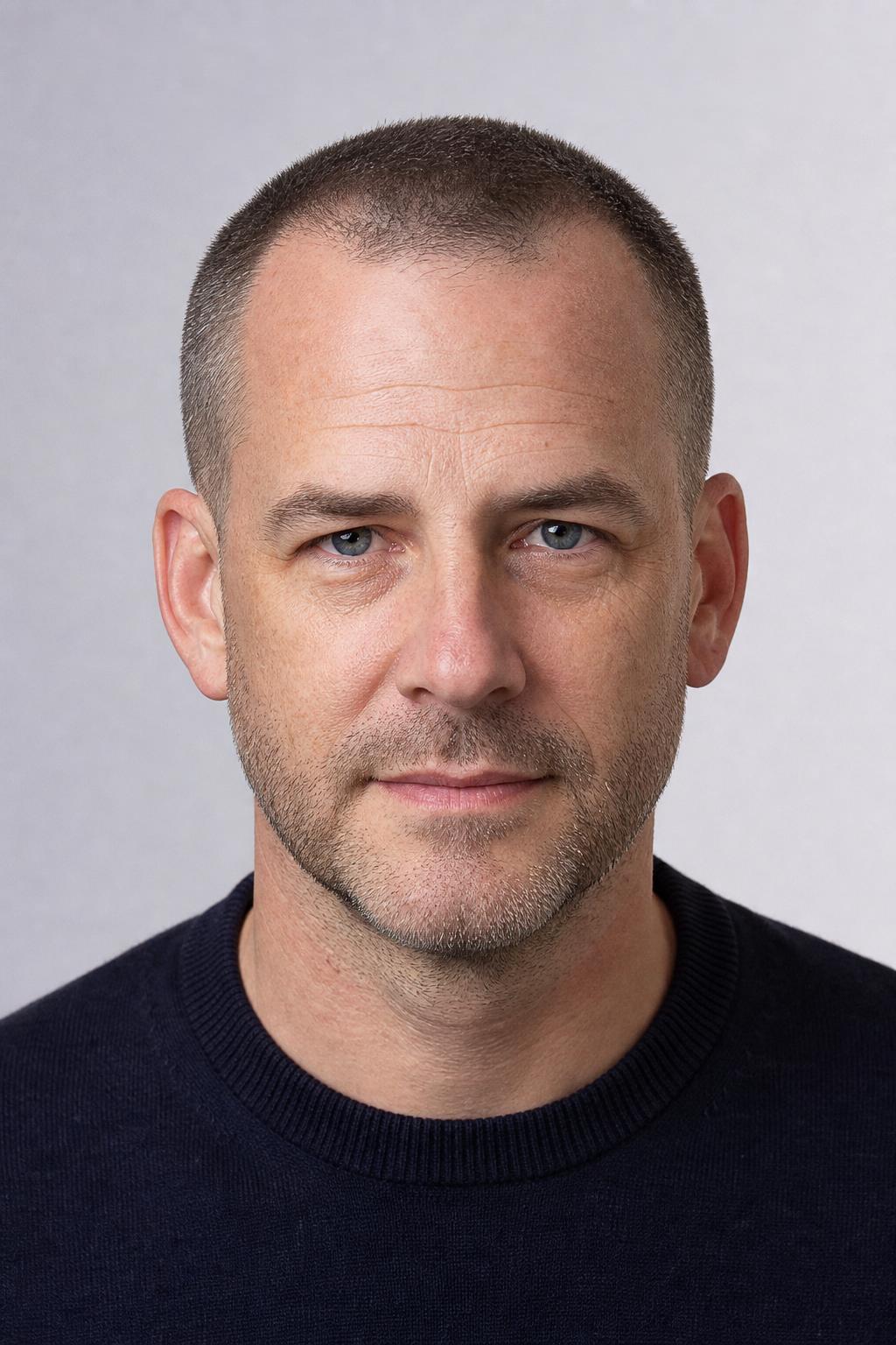 Buzz Taper Worn with a Receding Hairline