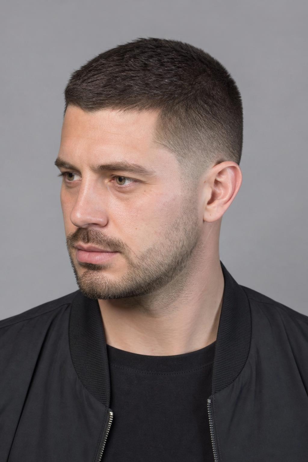 Buzz Taper Blended Smoothly from Top into the Sides