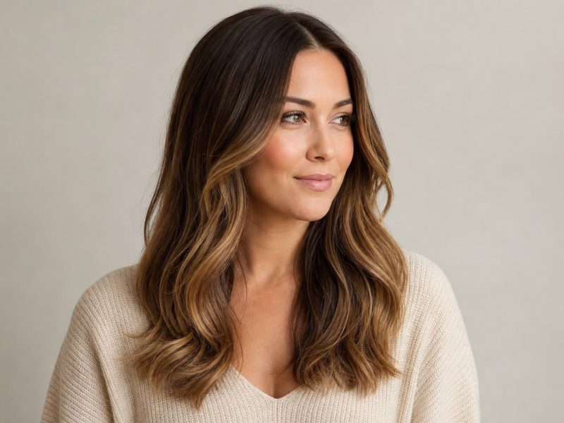 Color Melting Hair Blending Three Seamless Tones from Root to End