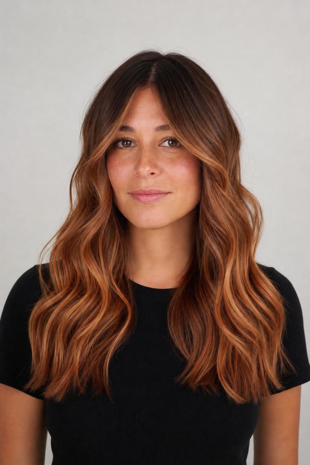 Ultra-Blended Air-Touch Cowboy Copper Balayage