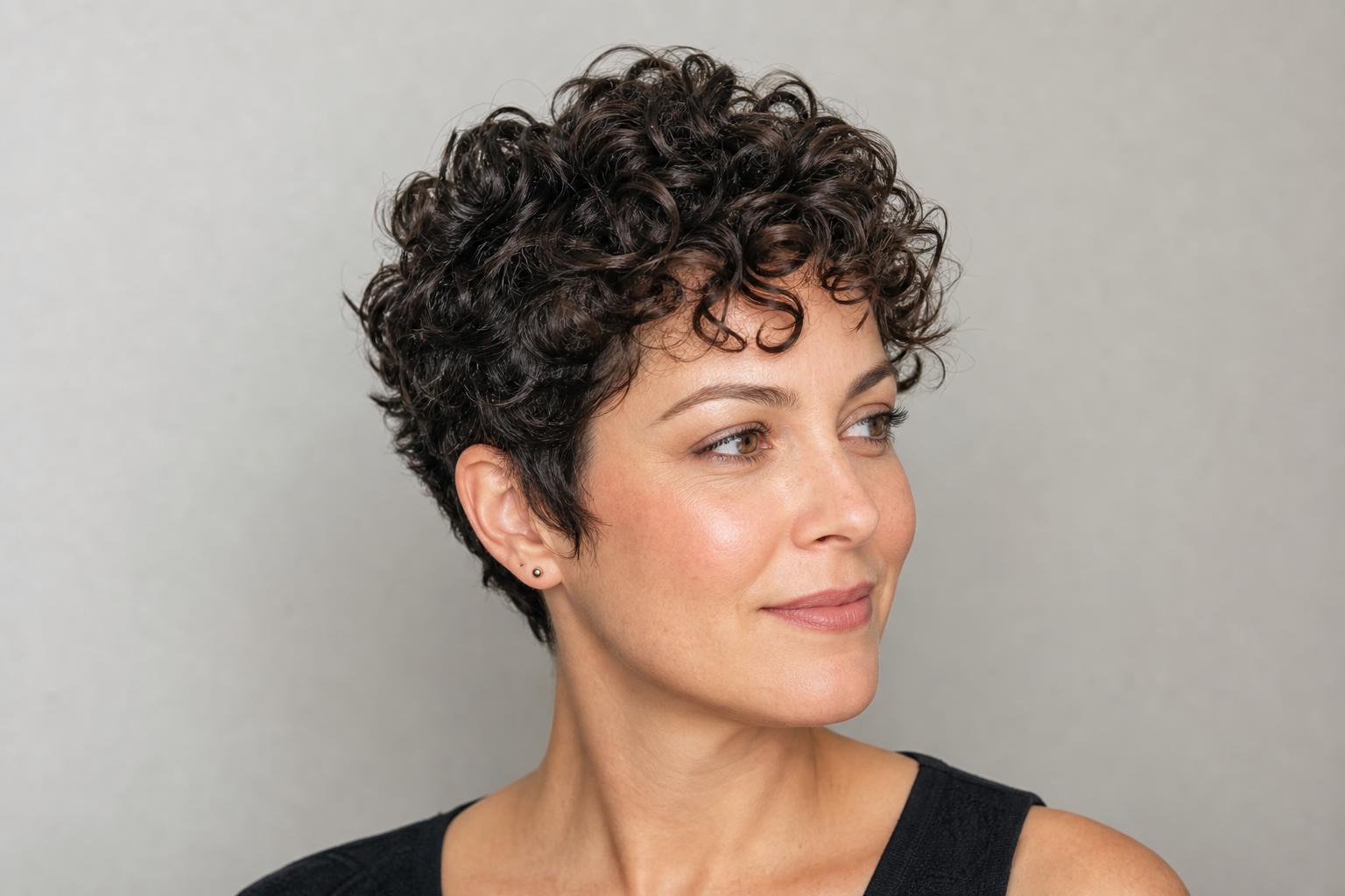 Curly Pixie Cut Ideas for 3A, 3B, and 3C Hair with Defined Natural Coils Curly Pixie Cut Ideas for 3A, 3B, and 3C Hair with Defined Natural Coils