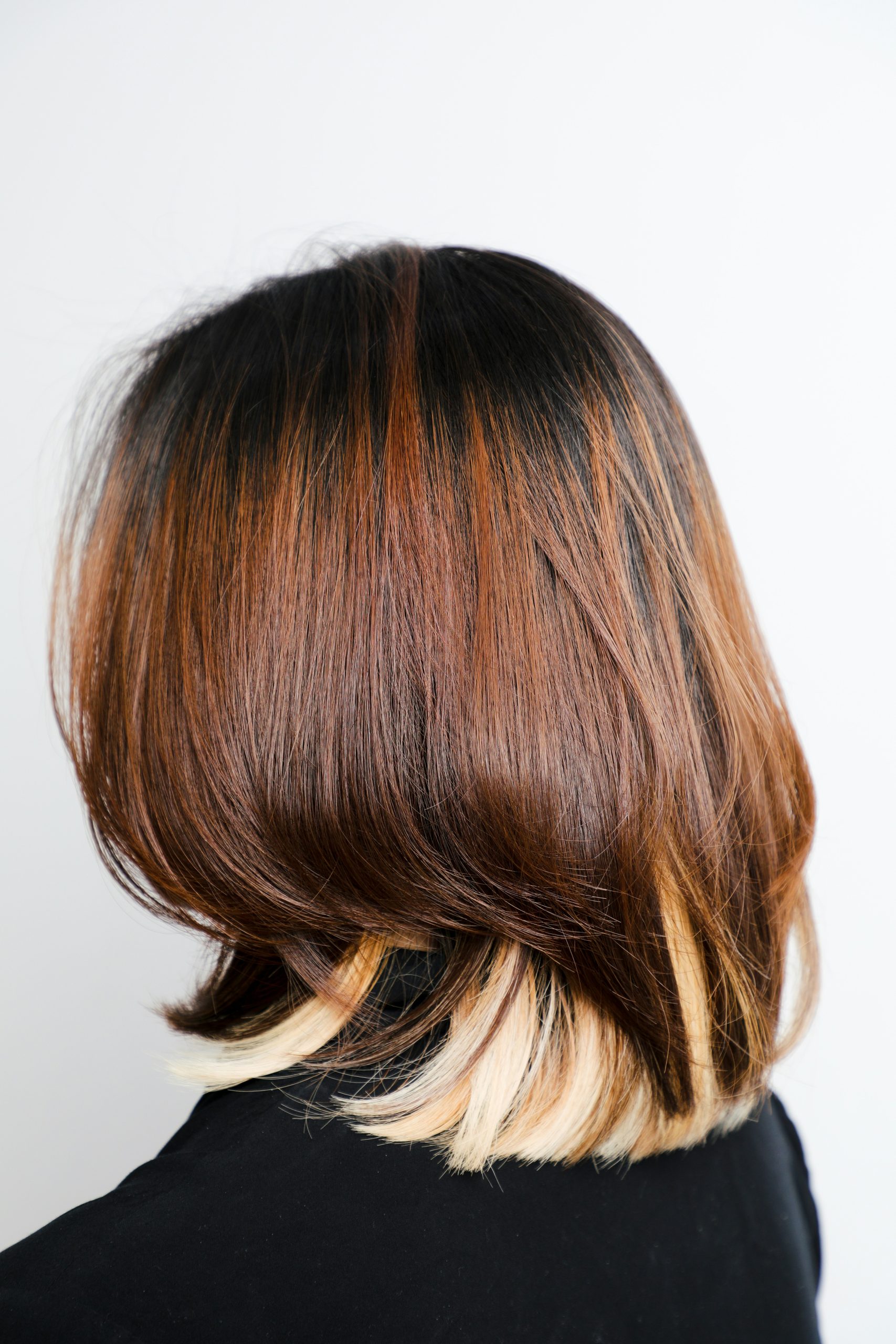 Diana Bob Haircut With Feathered Layers and Crown Volume