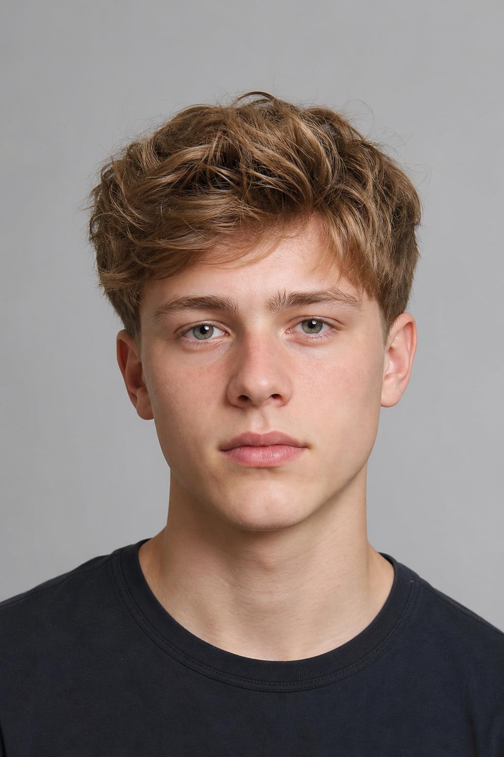 Fluffy Style on Fine Hair with Root Volume on a Boy