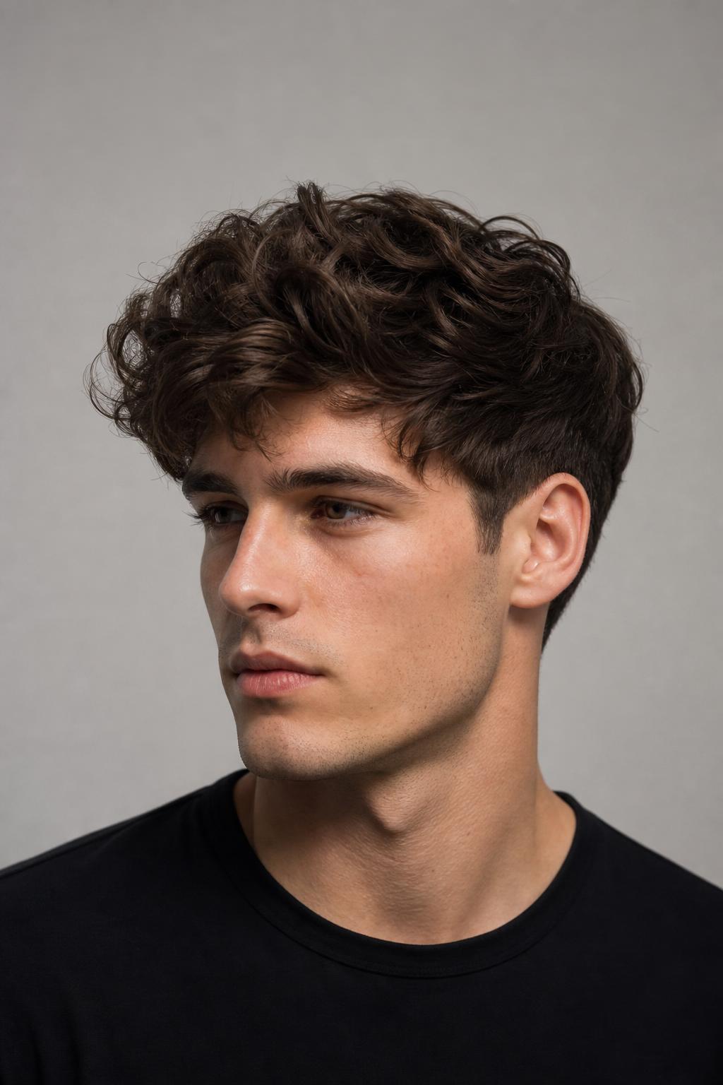 Fluffy Thick Hair with Full Soft Volume on a Young Man