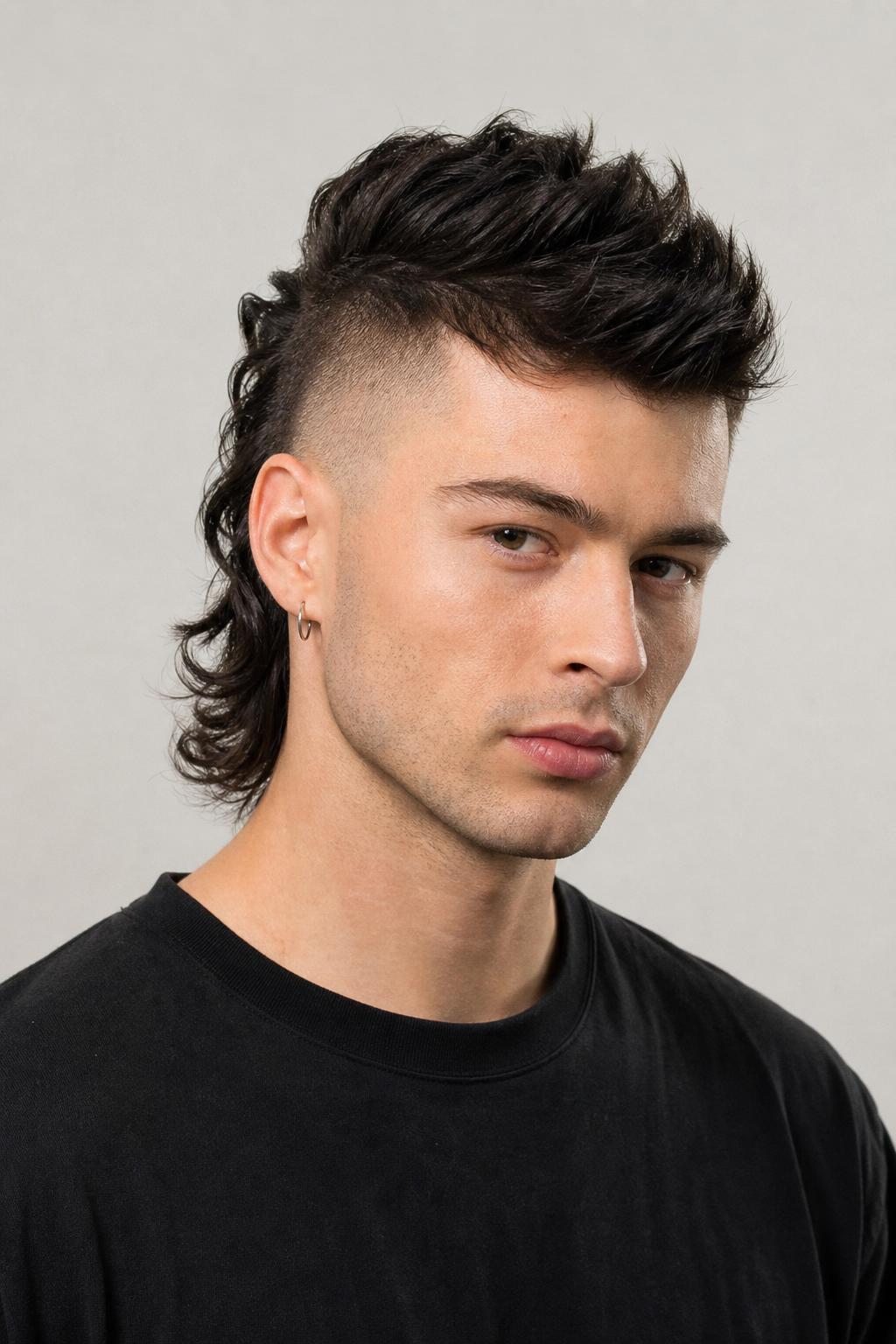 Mohawk Mullet Hybrid with a Central Volume Strip
