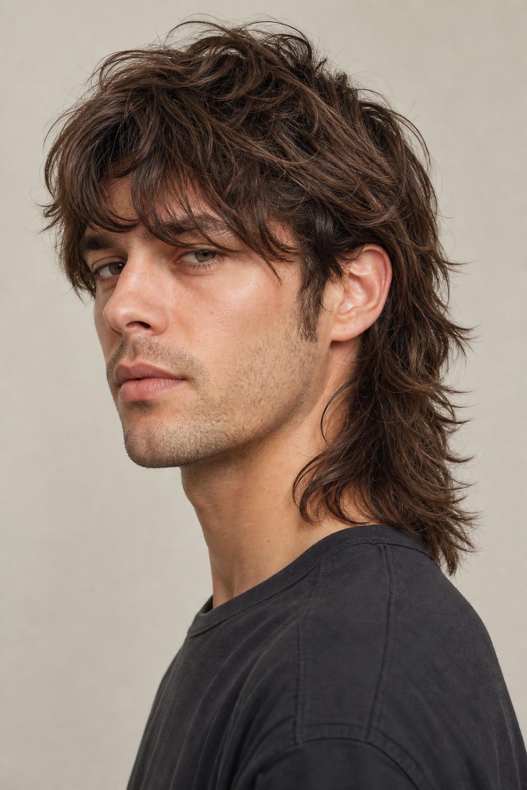 Shaggy Modern Mullet with Choppy Layers