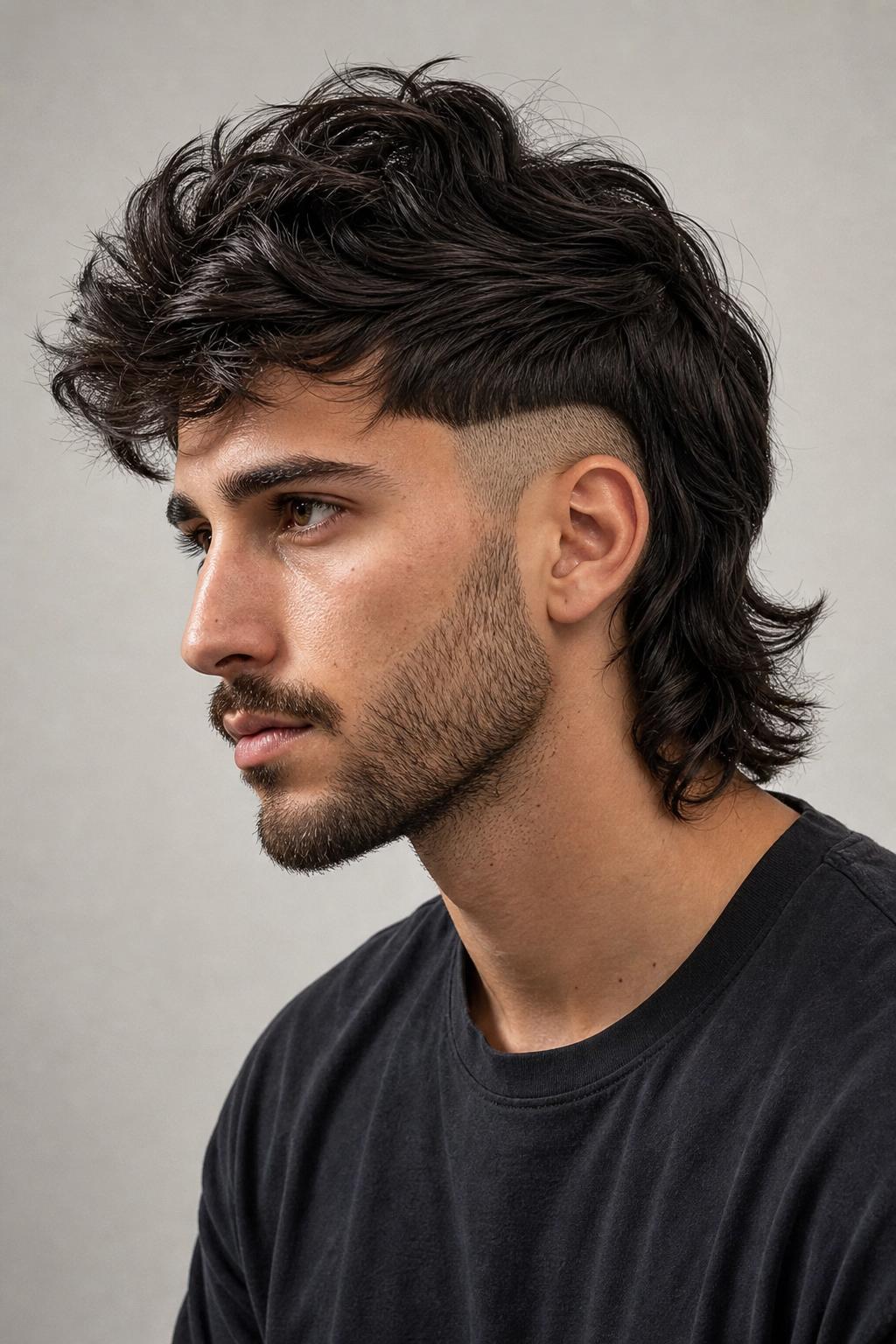 Mullet with Disconnected Undercut Sides