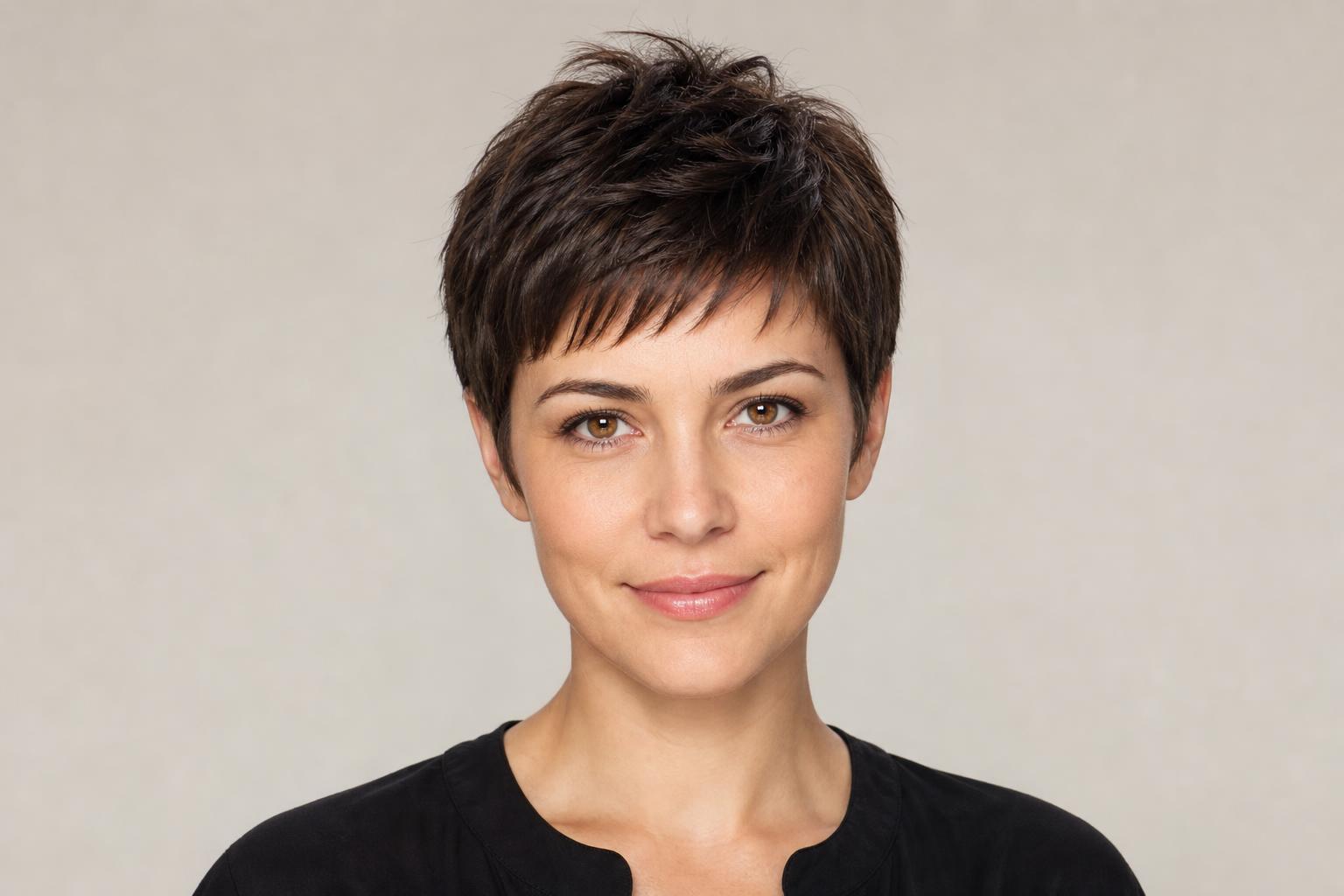Best Pixie Cut for Oval Face Shape with Classic Textured Layers and Short Crop